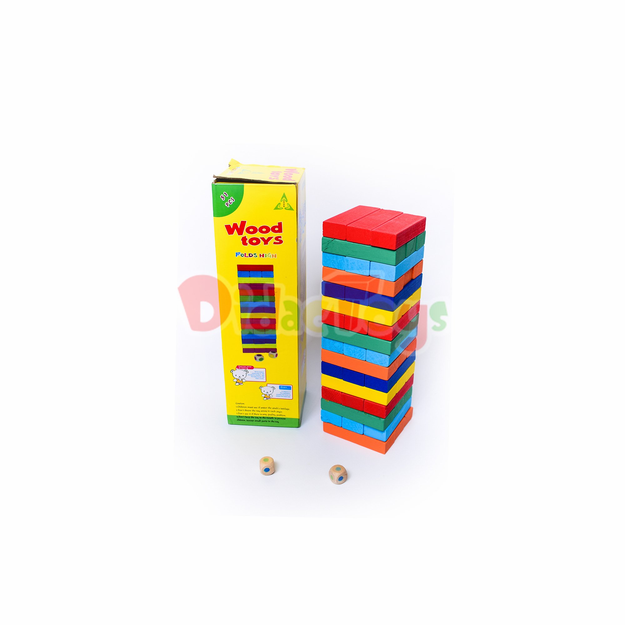 Jenga de colores x 48 pcs