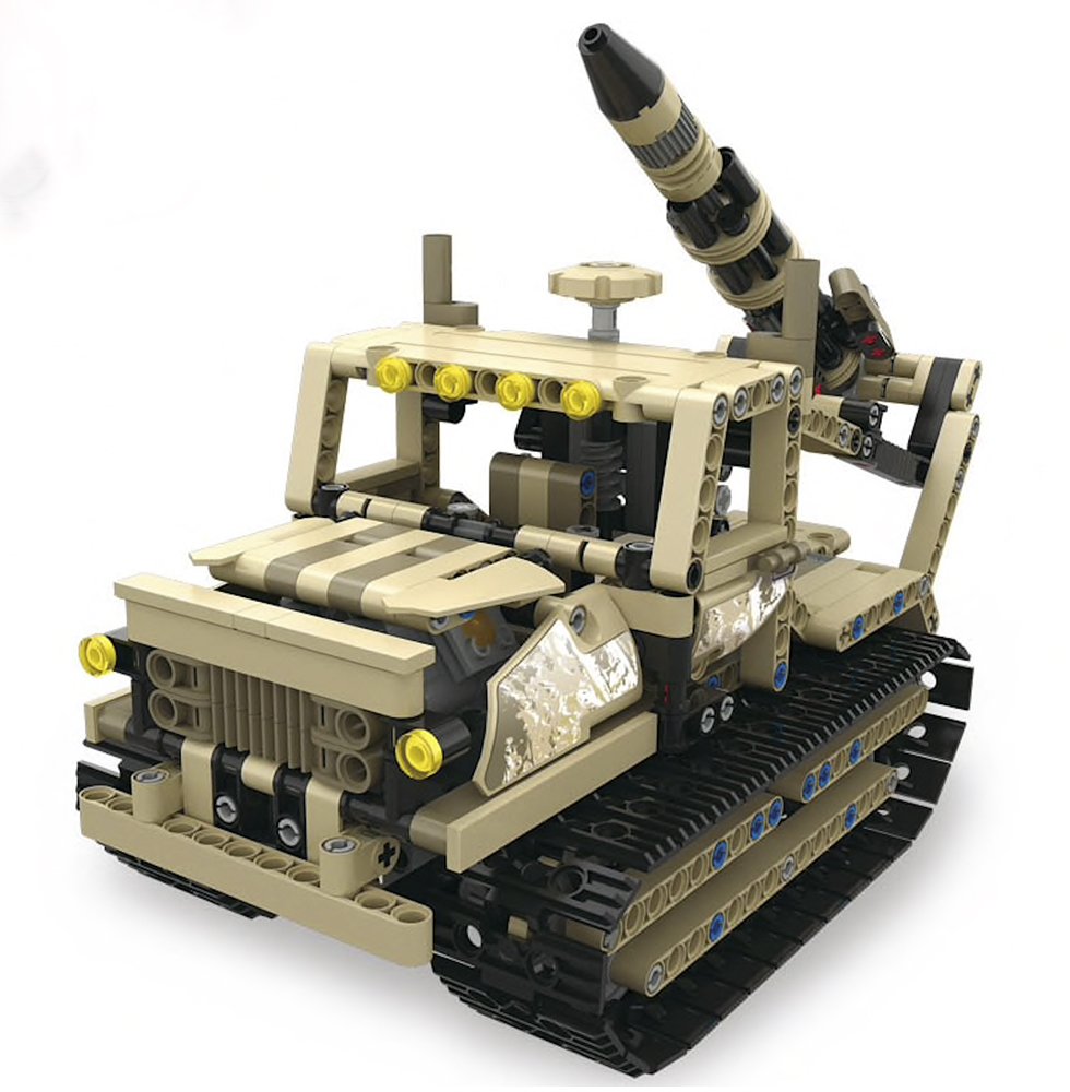 Kit de Robótica Militar War de 608 pcs