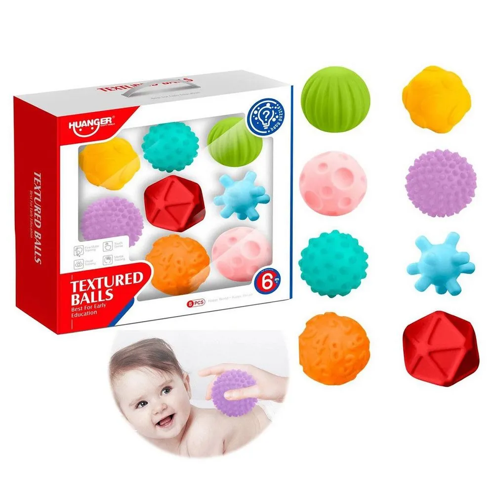 Pelota con Textura x8 - Juguete para bebé